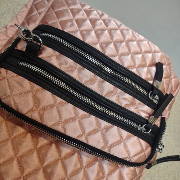 Quilted Rose Gold Backpack - Picture 6 of 8